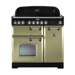 Rangemaster Classic Deluxe 90 Electric Range Cooker Olive Green CDL90ECOG/C