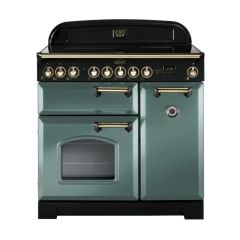 Rangemaster Classic Deluxe 90 Induction Mineral Green/Brass - GB/IE - CDL90EIMG/B