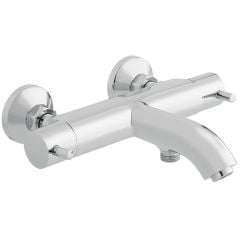 Vado Celsius Exposed Thermostatic Bath Shower Mixer Wall Mounted Without Shower Kit - Chrome - CEL-123T-C/P