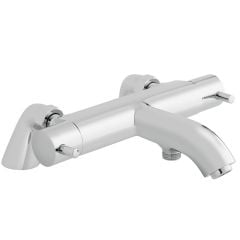 Vado Celsius Exposed Pillar Mounted Thermostatic Bath Shower Mixer Without Shower Kit - Chrome - CEL-131T-C/P
