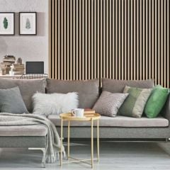 Cladco Internal Slatted Wall Panel - 2400 x 600 x 21mm - Hazel - INTSLATCH