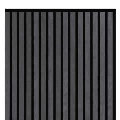 Cladco Internal Slatted Wall Panel - 600 x 600 x 21mm - Noir - INTSLATNR60
