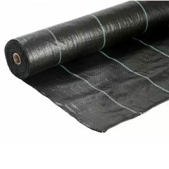 Cladco Weed Mat 2m x 20m Roll 100Gsm - Black Woven - WEE202