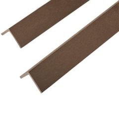 Cladco WPC Trim Corner Trim 2.2 Metre x 60 x 50mm - Coffee - WPCCC2255