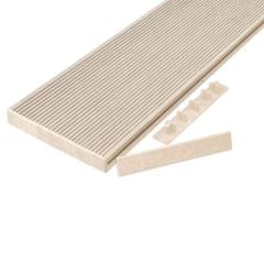 Cladco WPC End Cap Covers For Hollow Board - Ivory - WPCEI
