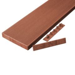 Cladco WPC End Cap Covers For Hollow Board - Redwood/Reddish Brown - WPCER