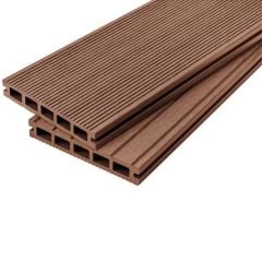 Cladco WPC Original Hollow Composite Decking Board 4 Metre x 150 x 25mm - Redwood/Reddish Brown - WPCHR40