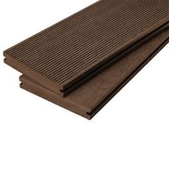 Cladco WPC Solid Composite Decking Board 4 Metre x 150 x 25mm - Coffee - WPCSC40