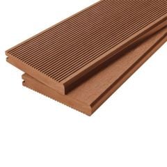 Cladco WPC Bullnose Composite Decking Board 4 Metre x 150 x 25mm - Redwood/Reddish Brown - WPCSR40B