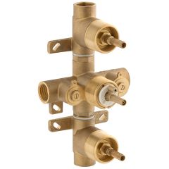 Vado Concealed Part For Two Outlet 128D/2 Thermostatic Valve, Bleed Valve Fitted - Chrome - CON-BV028D/2-BR
