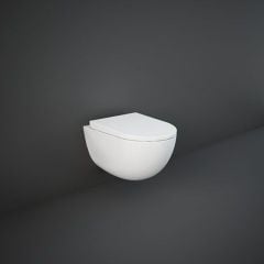 RAK Ceramics Des Rimless Wall Hung Toilet Pan - Alpine White - DESWC1446AWHA
