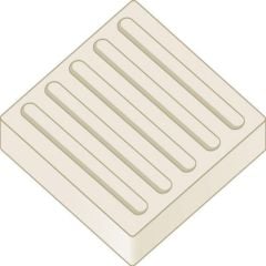Brett Tactile Commercial Paving Directional 50mm Pack of 36 - Natural - DPF50GY