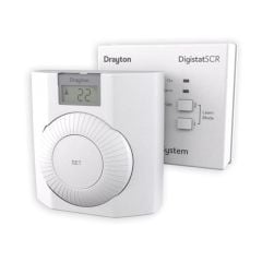 Drayton RF601 Wireless Digistat+ RF Digital Room Thermostat - White - RF601