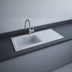 Rak Gourmet Dream Sink 2 Single Bowl with Reversible Drainer - DSINK2 Lifestyle