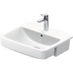 Duravit No 1 High Gloss 550mm Semi-recessed Basin - White - 03765500002