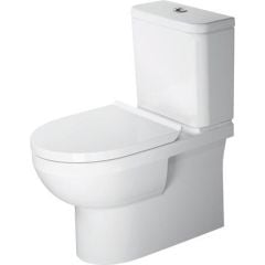 Duravit No.1 Rimless Close Coupled Toilet Pan - White - 21820900002