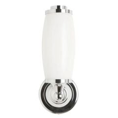 Burlington Round Base Light With Frosted Glass - Chrome - ELBL13
