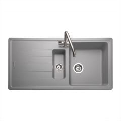 Rangemaster Elements 1.5 Bowl Igneous Granite Reversible Inset Kitchen Sink - Dove Grey - ELE1052DG/