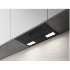 Elica Era Lux 60cm Integrated Cooker Hood - Black - Kitchen Wall Mounted Bottom Front View