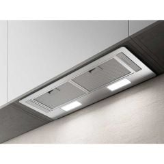 Elica Era Lux 80cm Integrated Cooker Hood - Stainless Steel - Mounted Front View