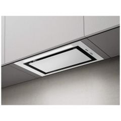 Elica Lane 60cm Integrated Cooker Hood - White - Mounted Front View