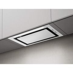 Elica Lane 80cm Integrated Cooker Hood - White - Mounted Front View
