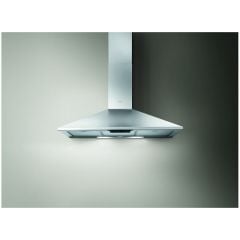 Elica Missy 90cm Chimney Cooker Hood - Stainless Steel - Mounted Front View