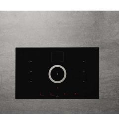 Elica NikolaTesla Switch 85cm Venting Induction Hob (Recirculating) - Black - Flat Base Top View