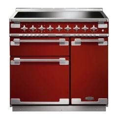 Rangemaster Elise 90cm Induction Range Cooker - Cherry Red - ELS90EIRD/