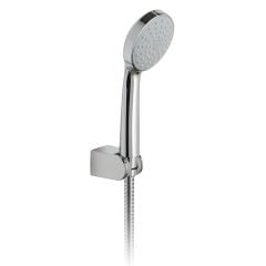 Vado Eris Round Single Function Mini Shower Kit With 150cm Shower Hose And Bracket - Chrome - ERI-SFMK-C/P