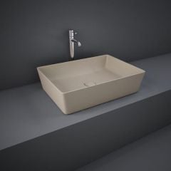 RAK-Feeling 50cm Rectangular Countertop Wash Basin - Matt Cappuccino - FEECT5000514A