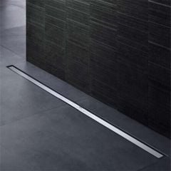 Geberit CleanLine80 Shower Channel - Brush Stainless Steel - 154.440.QC.1