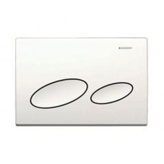 Geberit Kappa20 Flush Plate - Plastic White - 115.228.11.1