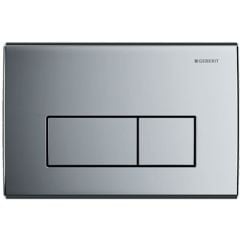 Geberit Kappa50 Dual Flush Plate - Gloss Chrome - 115.260.21.1