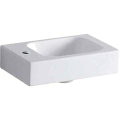Geberit iCon Cloakroom Basin 1 LH Tap Hole 380mm - White - 124836000
