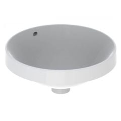 Geberit Variform 400mm Round Countertop Basin 0 Taphole With Visible Overflow - 500.700.01.2