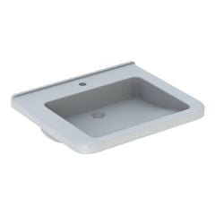 Geberit Selnova Comfort Square Washbasin 550mm 1 Tap Hole and Without Overflow - 500.786.00.7
