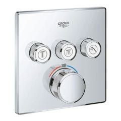 Grohe Grohtherm SmartControl Thermostat for Concealed Installation 3 Valves - Chrome - 29126000