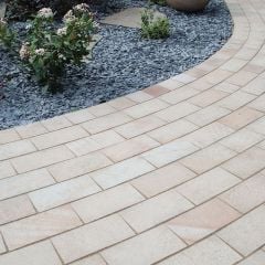 Global Stone Artisan Serenity Setts Single Size Pack - 100 x 200 x 20mm - Pack of 300 - Buff Brown - BBSS2010