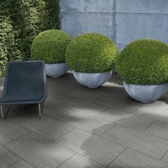 Global Stone Jewell Porcelain Paving Slabs Single Size Pack 600 x 900 x 20mm - Pack of 48 - Ashen - JAPE6090