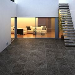 Global Stone Jewell Porcelain Paving Slabs Single Size Pack 600 x 900 x 20mm - Pack of 48 - Smokey - JSPE6090