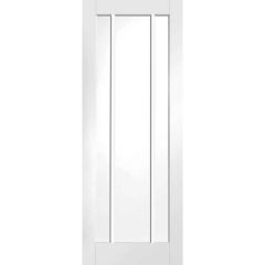 XL Joinery Worcester Internal White Primed Fire Door with Clear Glass 1981x838x44mm - GWPWOR33-FD