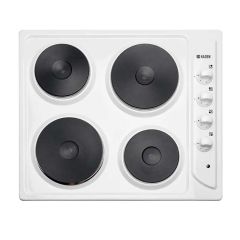 Haden HSP60W 60cm Solid Plate Hob - White - HSP60W