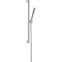 hansgrohe Pulsify S Ecosmart+ 1jet Shower Set 100 With Shower Bar 650mm - Chrome - 24373000