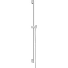 hansgrohe Unica Shower Bar Pulsify S 90cm With Isiflex Shower Hose 160cm - Matt White - 24401700