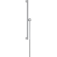 hansgrohe Unica Shower Bar S Puro 65cm With Hand Shower Holder And Isiflex Shower Hose 160cm - Chrome - 24402000