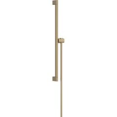 hansgrohe Unica Shower Bar S Puro 65cm With Isiflex Shower Hose - Brushed Bronze - 24402140