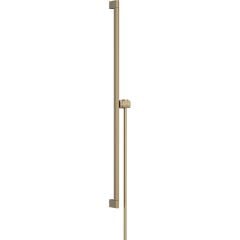 hansgrohe Unica Shower Bar S Puro 90cm With Hand Shower Holder And Isiflex Shower Hose 160cm- Brushed Bronze - 24405140