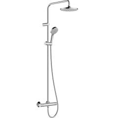 hansgrohe Vernis Blend Showerpipe 200 1jet Ecosmart With Thermostat - Chrome - 26089000
