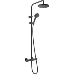 hansgrohe Vernis Blend Showerpipe 200 1jet With Thermostat - Matt Black- 26276670